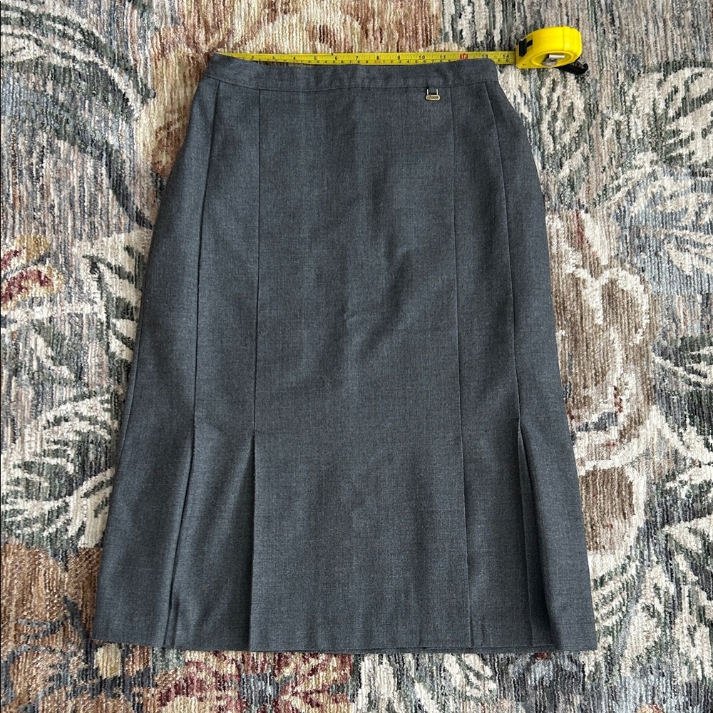 Vintage Tamco Gray Women’s A-Line Skirt / XS-Small / Classic Pencil Style